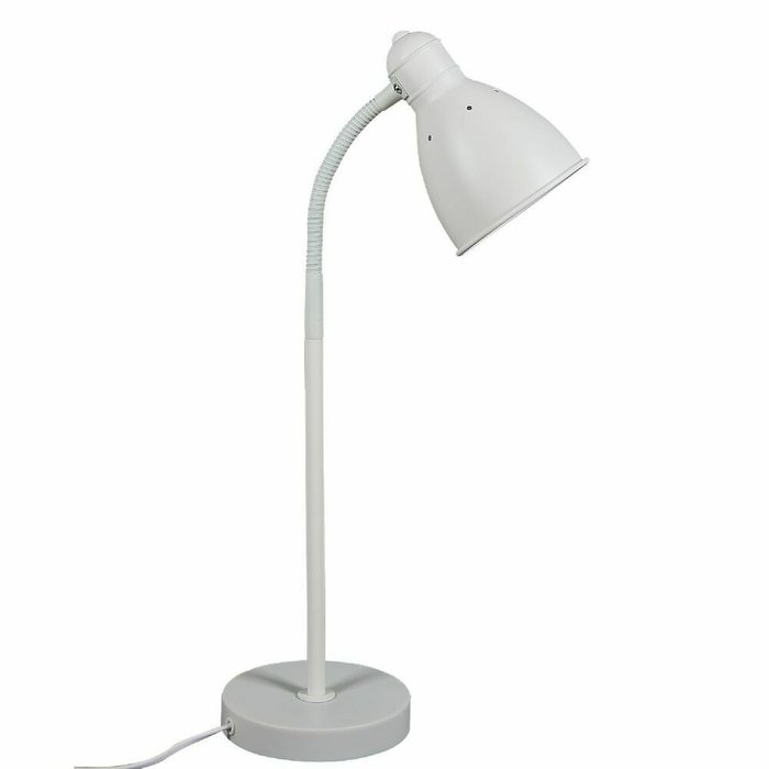 Настольная лампа UML-B701 E27 WHITE (металл, цвет белый) - купить Рабочие лампы по цене 1975.0
