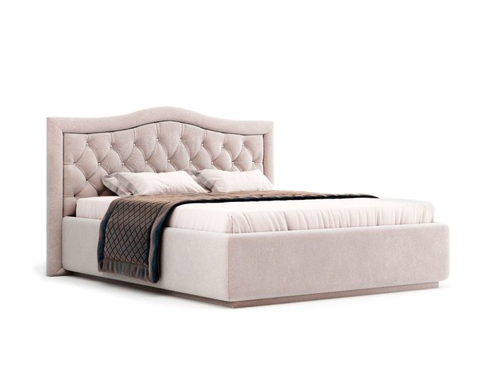 Кровать Vicensa бежевого цвета с ортопедическим основанием 160х200 - купить Кровати для спальни по цене 26200.0