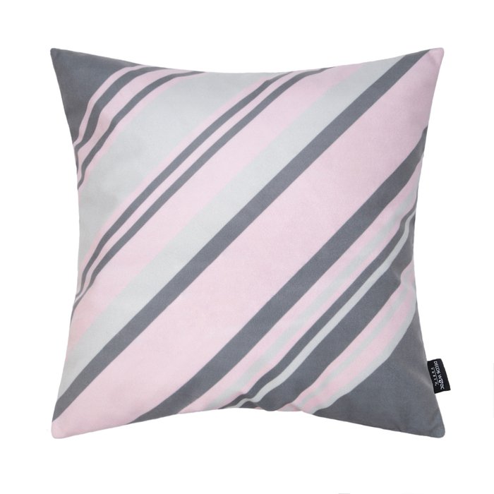 Декоративная подушка Caravan серо-розового цвета