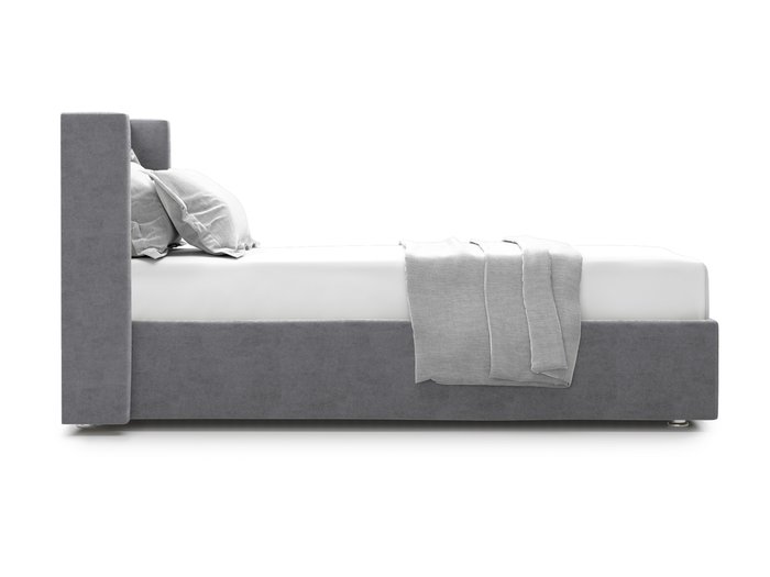 Кровать Premium Mellisa 2 90 серого цвета с подъемным механизмом  - лучшие Кровати для спальни в INMYROOM