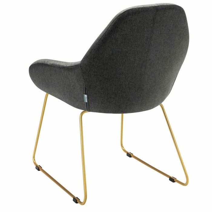 Стул-кресло Kent темно-серого цвета - лучшие Обеденные стулья в INMYROOM