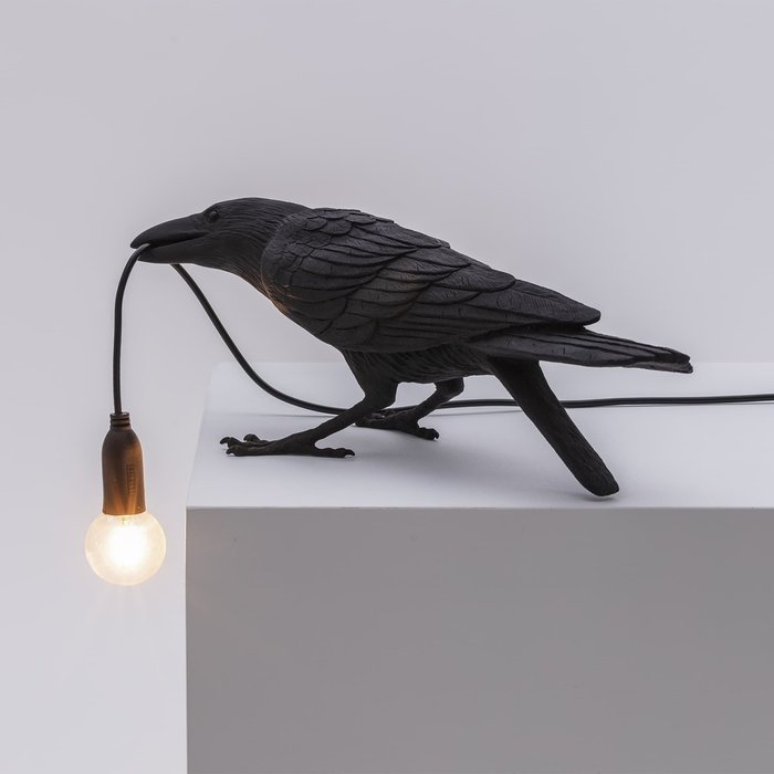 Настольная лампа Bird Black Playing - лучшие Настольные лампы в INMYROOM