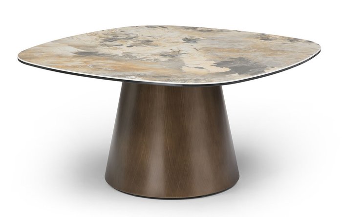 Стол журнальный Melanie 90 коричневого цвета