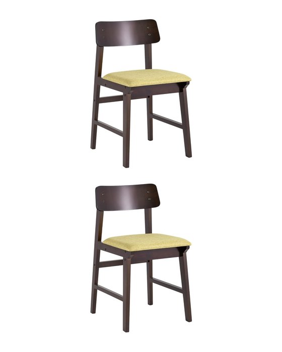 Набор из двух стульев Oden оливково-коричневого цвета