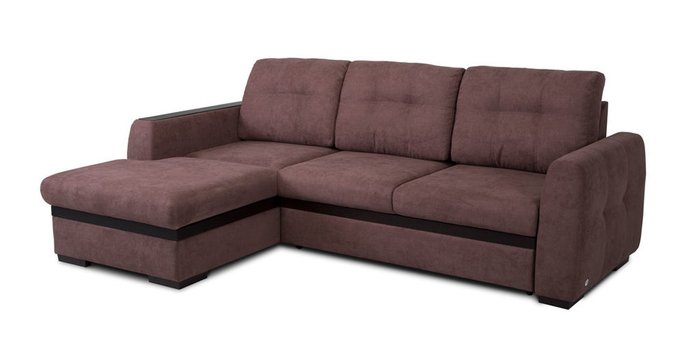 Угловой модульный диван-кровать Айдер коричневого цвета  - купить Угловые диваны по цене 137682.0