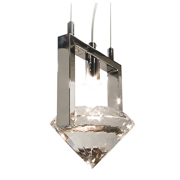 Подвесной светильник Ilfari Elements of Love с прозрачным камнем из хрусталя 