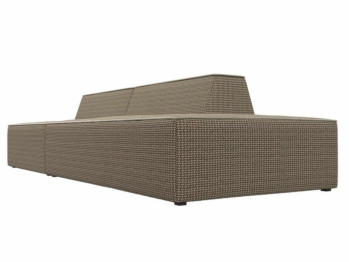 Прямой модульный диван Монс Модерн бежево-коричневого цвета правый - лучшие Прямые диваны в INMYROOM