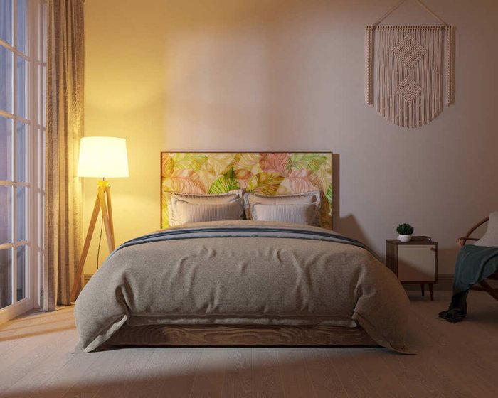 Кровать Berber 160х200 принт 29 - лучшие Кровати для спальни в INMYROOM