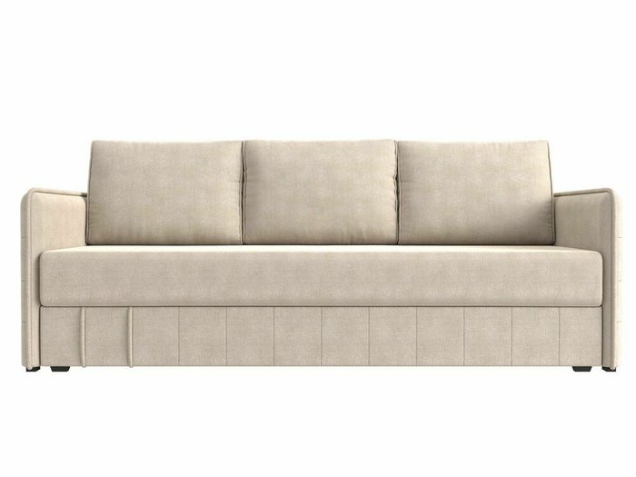 Диван-кровать Слим бежевого цвета с пружинным блоком - купить Прямые диваны по цене 47999.0