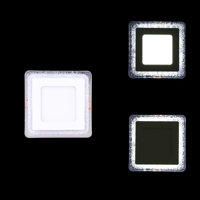 Встраиваемый светильник 36063-9.5-001XW LED6+3W WHITE (акрил, цвет прозрачный) - купить Встраиваемые споты по цене 570.0 Встраиваемый светильник 36063-9.5-001XW LED6+3W WHITE (акрил, цвет прозрачный) - купить Встраиваемые споты по цене 570.0