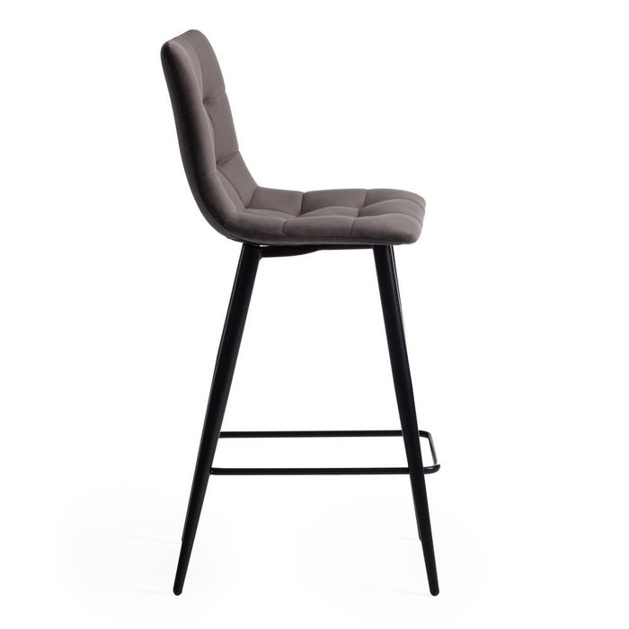 Набор из двух полубарных стульев Chilly темно-серого цвета - лучшие Барные стулья в INMYROOM
