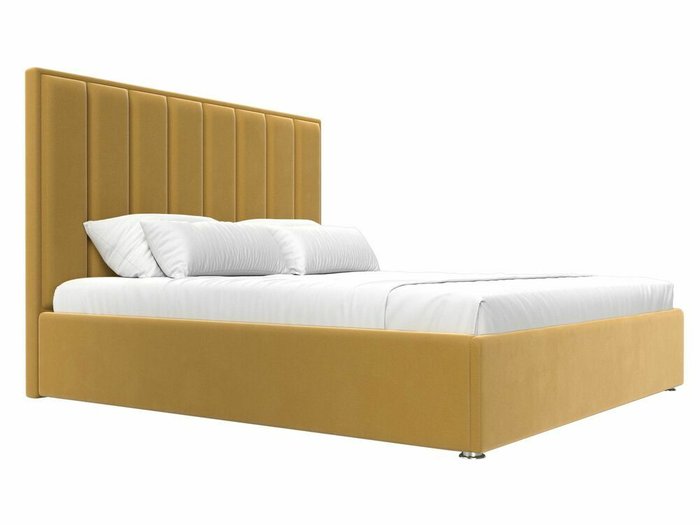 Кровать Афродита 200х200 желтого цвета с подъемным механизмом - лучшие Кровати для спальни в INMYROOM