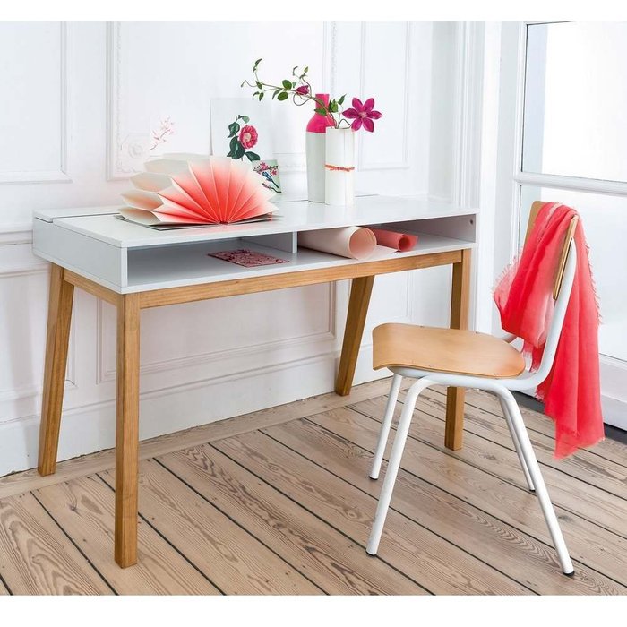 Стол письменный Jimi белого цвета - лучшие Письменные столы в INMYROOM
