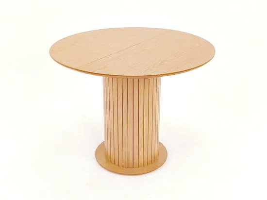 Раздвижной обеденный стол Пурр К 120 бежевого цвета - лучшие Обеденные столы в INMYROOM