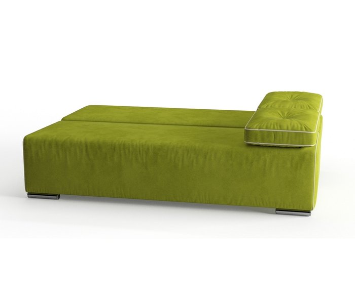Диван-кровать Роклин в обивке из велюра светло-зеленого цвета - лучшие Прямые диваны в INMYROOM