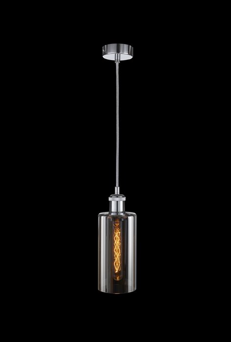 Подвесной светильники Loft с серо-зеркальным плафоном - купить Подвесные светильники по цене 5335.0