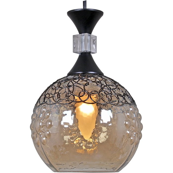 Подвесной светильник 03379-0.9-03 (стекло, цвет янтарный) - купить Подвесные светильники по цене 5920.0