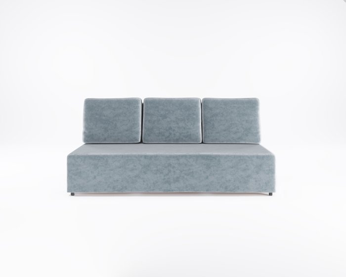 Диван-кровать Каир светло-синего цвета - купить Прямые диваны по цене 23089.0