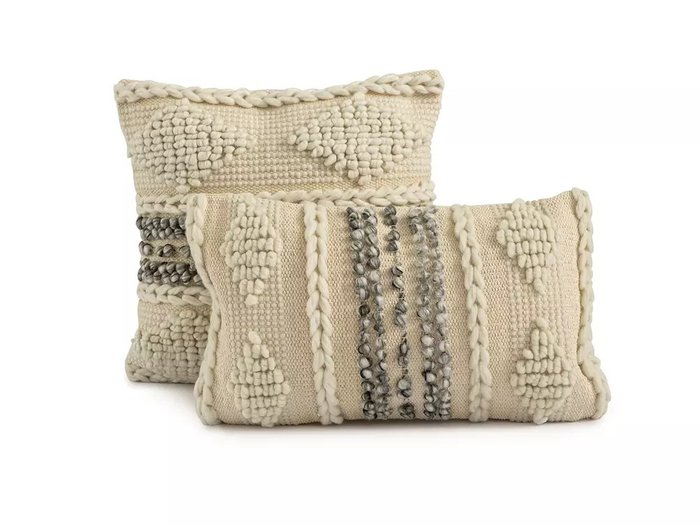 Набор из двух чехлов на подушку Canvas бежевого цвета Набор из двух чехлов на подушку Canvas бежевого цвета