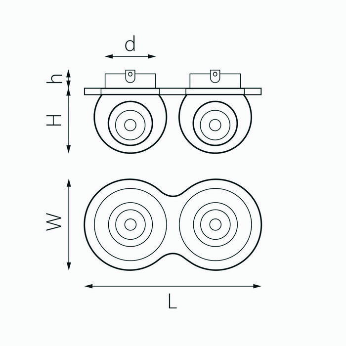 Светильник INTERO LED 9W*2 850LM*2 24G ЧЕРНЫЙ/БЕЛЫЙ 3000K (217627+217062+217072) - купить Встраиваемые споты по цене 4869.0 Светильник INTERO LED 9W*2 850LM*2 24G ЧЕРНЫЙ/БЕЛЫЙ 3000K (217627+217062+217072) - купить Встраиваемые споты по цене 4869.0