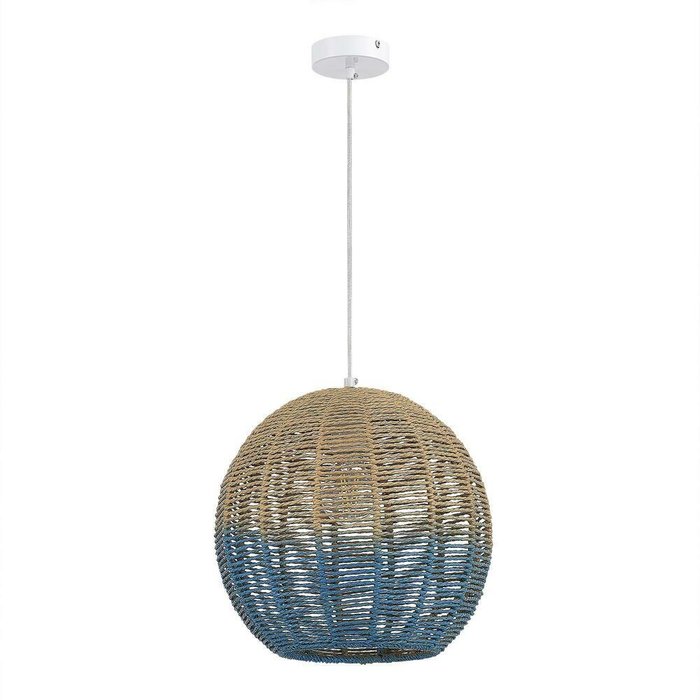 Светильник подвесной ST-Luce Древесный/Бежевый,Синий E27 1*40W VIMINI - купить Подвесные светильники по цене 11390.0