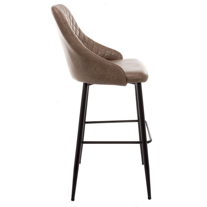 Барный стул Rumba серый на металлокаркасе - лучшие Барные стулья в INMYROOM