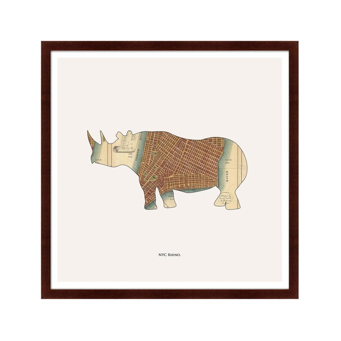Картина NYC Rhino 2016 г. - купить Картины по цене 11999.0