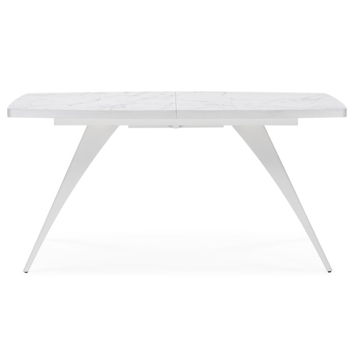 Раздвижной обеденный стол Лардж белого цвета - купить Обеденные столы по цене 30490.0