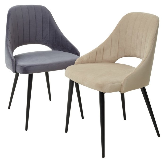 Стул Fantine-Ls серого цвета - лучшие Обеденные стулья в INMYROOM