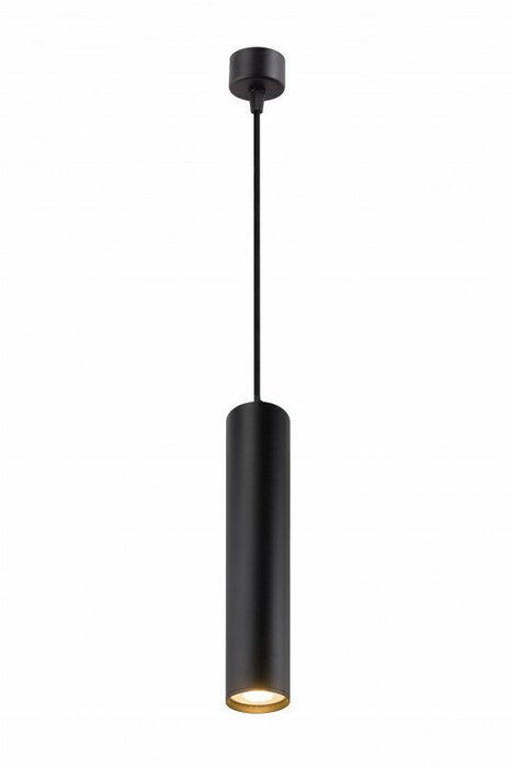 Подвесной светильник Tube DK4050-BK (алюминий, цвет черный) - купить Подвесные светильники по цене 3070.0