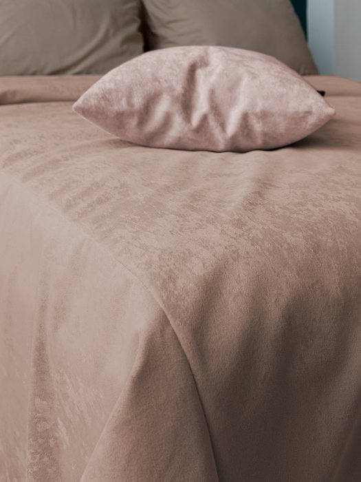 Покрывало Trio romance 260x260 коричнево-бежевого цвета - лучшие Покрывала в INMYROOM Покрывало Trio romance 260x260 коричнево-бежевого цвета - лучшие Покрывала в INMYROOM