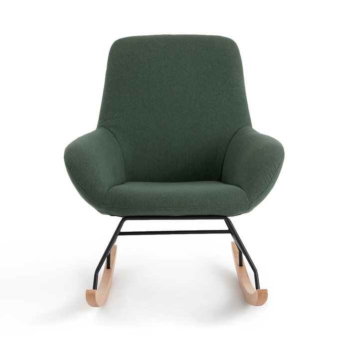 Кресло-качалка мягкое Carina зеленого цвета - купить Интерьерные кресла по цене 44727.0