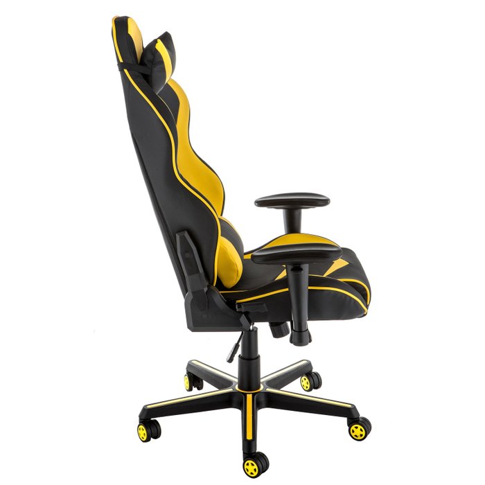 Офисное кресло Racer черно-желтого цвета - лучшие Офисные кресла в INMYROOM