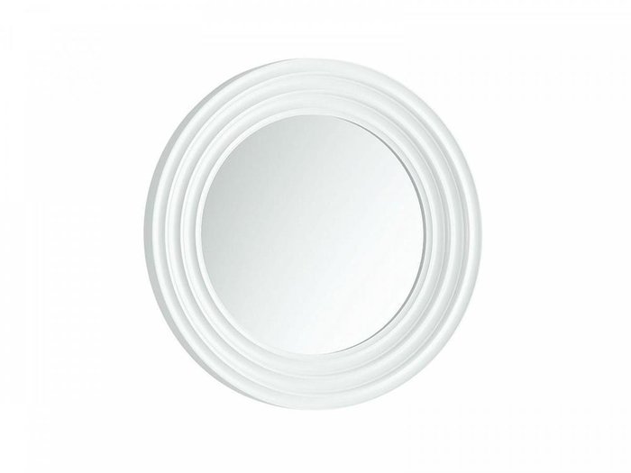 Настенное зеркало Cloud Mini в раме белого цвета  - купить Настенные зеркала по цене 6100.0