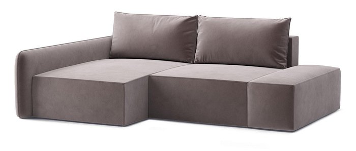 Угловой диван-кровать Портленд коричневого цвета левый Угловой диван-кровать Портленд коричневого цвета левый