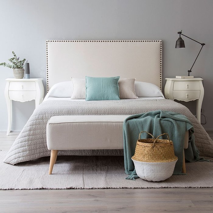 Кровать Atmosfera 140x200 белого цвета - купить Кровати для спальни по цене 74230.0