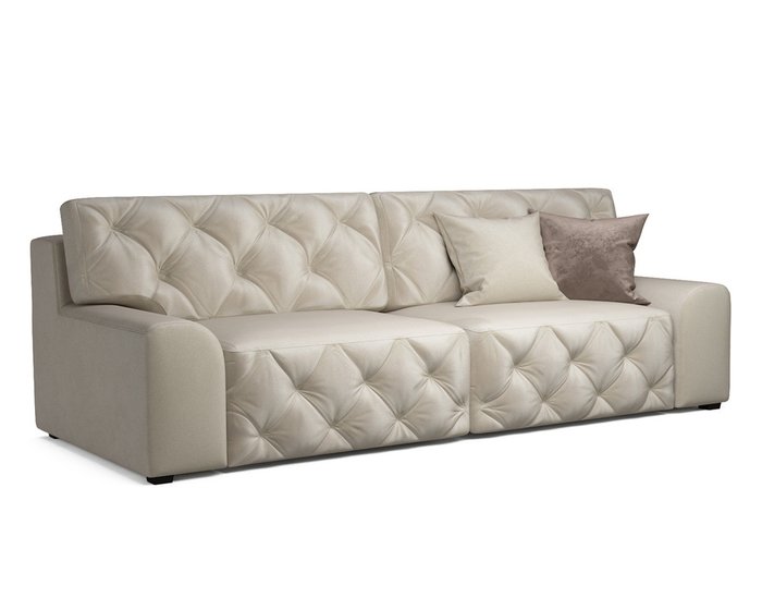 Прямой диван-кровать Милан светло-бежевого цвета