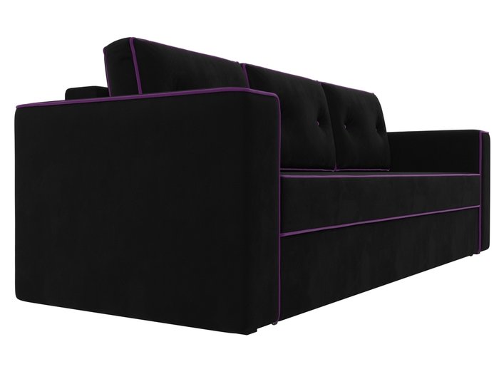 Прямой диван-кровать Принстонн черного цвета - лучшие Прямые диваны в INMYROOM