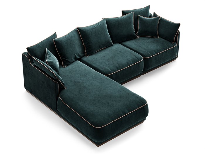 Диван Soho синего цвета - купить Угловые диваны по цене 307700.0