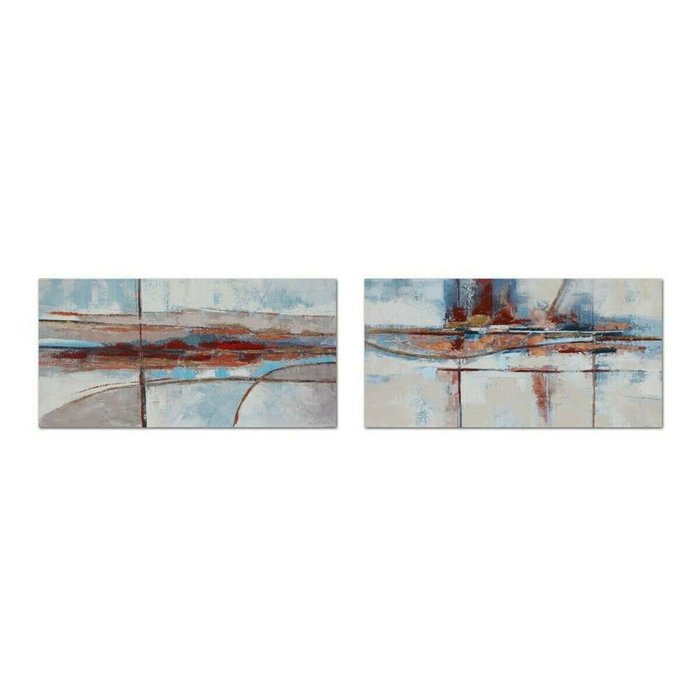 Картина 140 x 2,8 x 70 cm Абстракция современный (2 штук)