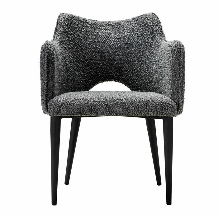 Стул Ralf Vent темно-серого цвета с черными ножками - купить Обеденные стулья по цене 16800.0