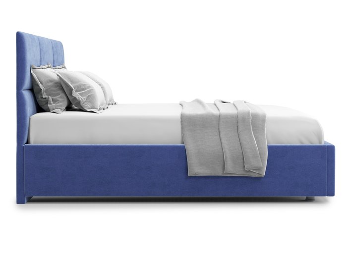 Кровать Bolsena 140х200 синего цвета с подъемным механизмом  - лучшие Кровати для спальни в INMYROOM