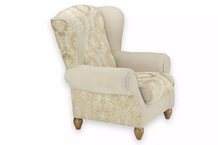 Кресло Ланкастер бежевого цвета - купить Интерьерные кресла по цене 41310.0