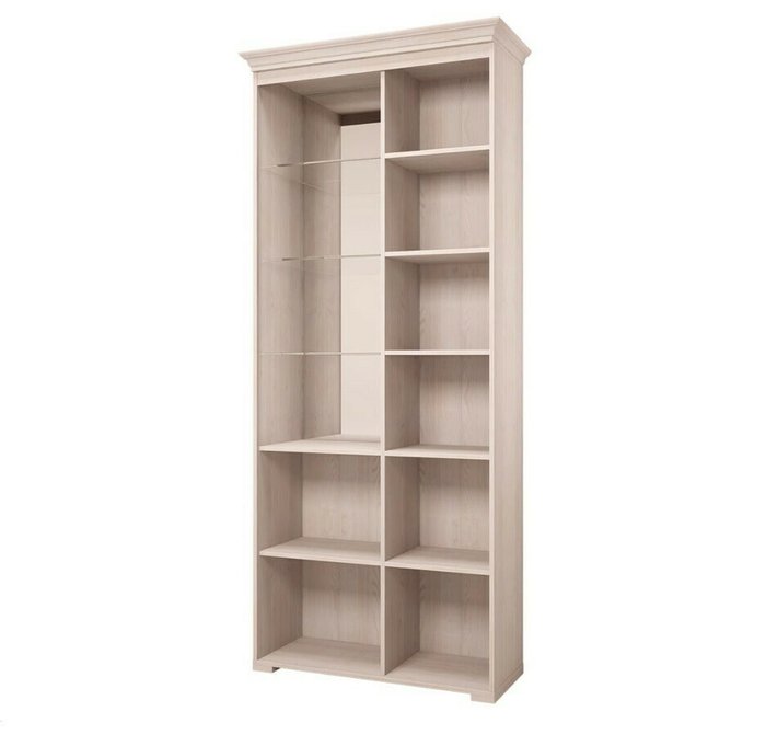 Книжный шкаф Афродита светло-бежевого цвета - купить Книжные шкафы по цене 25207.0