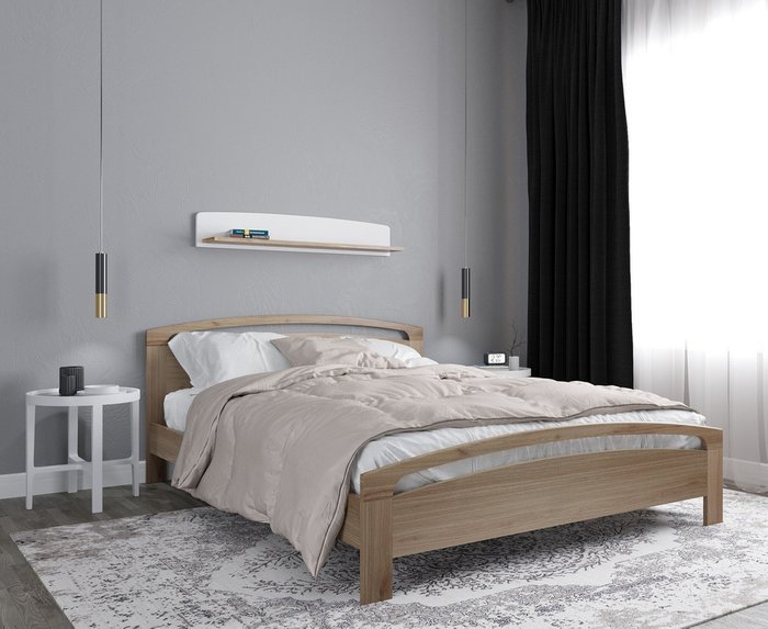 Кровать с ортопедическим основанием Alba 160х200 цвета венге - лучшие Кровати для спальни в INMYROOM