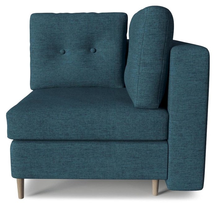 Модуль угловой сектор Белфаст синего цвета - лучшие Интерьерные кресла в INMYROOM