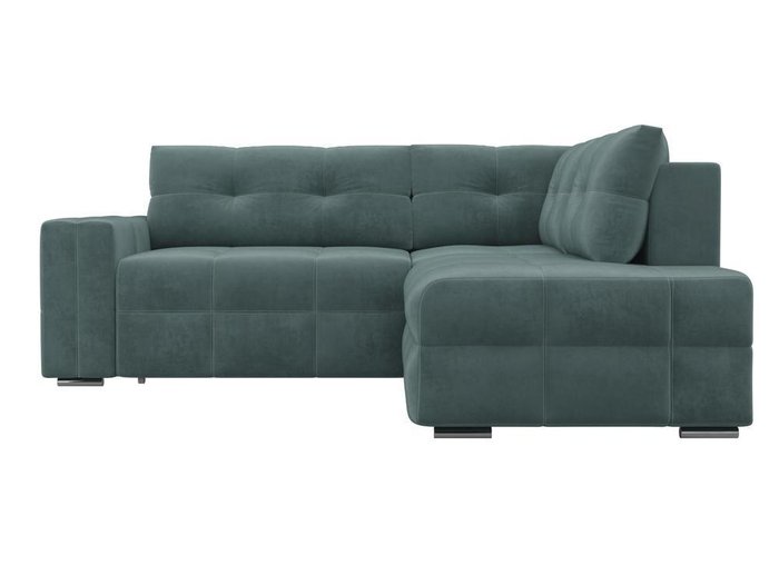 Угловой диван-кровать Леос бирюзового цвета - купить Угловые диваны по цене 55590.0