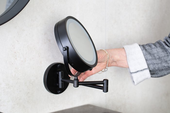 Зеркало косметическое подвесное Mary RIDDER чёрный - купить Настенные зеркала по цене 5829.0