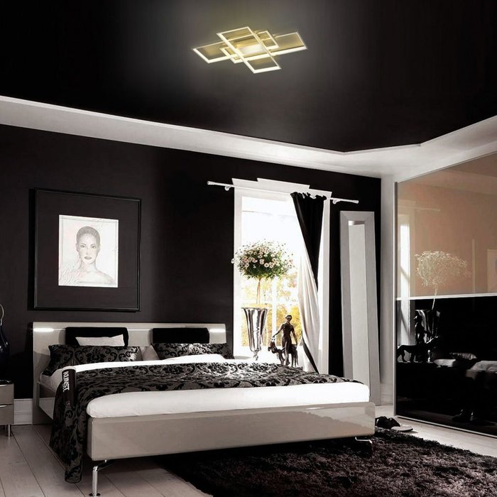 Потолочный светодиодный светильник 90177/3 сатин-никель Direct - лучшие Потолочные люстры в INMYROOM