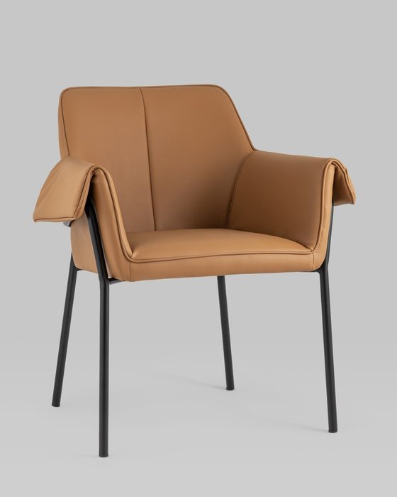 Стул-кресло Бесс коричневого цвета - купить Обеденные стулья по цене 19990.0